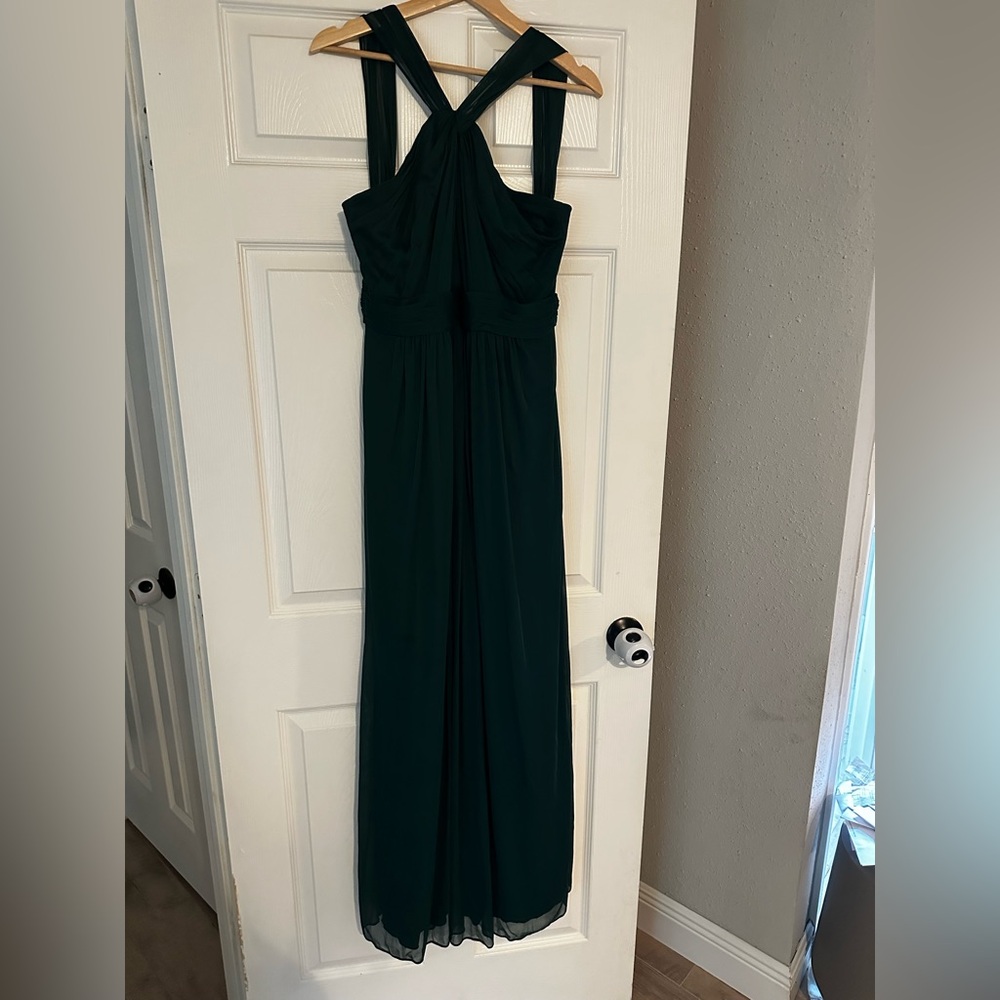 David’s Bridal Dark Green Dress
